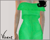  Green Jumper Suit