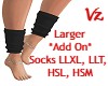 Larger Add Socks Black
