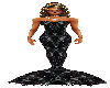 MerMaid Blk-Lace Gown