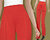 Red Jacquard Pants