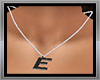 Necklace letter E