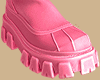✘ Pink Leather Boots
