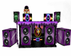 purple dj stand