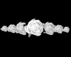 group of roses in white