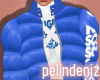 [P] Puffer blue jacket