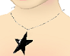 blk star necklace