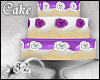 *82 Purple Cake w/ Roses