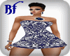 ~BF~Navy&WhitePrntDress