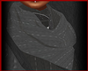 Grey pinstripe scarf