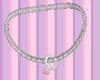 Topaz diamond neckless