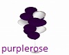 purple/silver balloons
