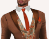 Brown Suit/Pattern Vest