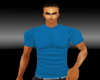 mens clean blue shirt