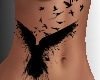 SL Rib Tattoo Raven