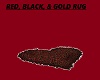 RED, BLACK & GOLD RUG
