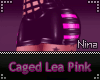 -N- Caged Pink Lea Top