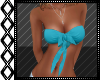 Strapless Teal Ribbon To