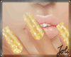 [Jo] Gold Glitter Nails