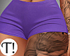 T! Purple Shorts/Tattoo