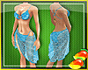 bikini sarong VAL blue