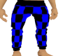 male blue checker pants