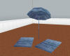 Blue Umbrella Set