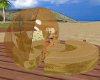 round beach lounger