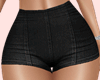 E* Black Denim Short