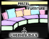.L. Pastel Round Couch