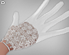 D. Lace Gloves White