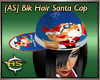 [AS] Blk Hair +Santa Cap