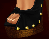 Studded Black Slip-Ons