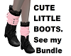 Fall Pink & Black boots