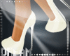 DM~Beige white heels