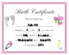 Kalia Birth Certificate