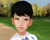 Cute asian child skin