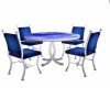 Blue Glass Dining Table