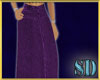 SD Purple Denim Skirt