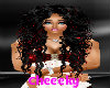 Wild Curly Black red