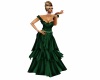 [B] Green Formal Gown