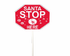 santa stop sign