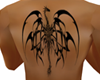 tribal dragon back tat