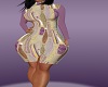 A19~Print Purple Dress