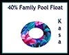 40% Family Pool Float