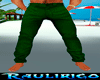 Casual Green Pants
