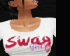 swag girl white top