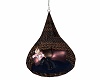 Brown Wicker Swing