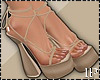 Cream High Sandals Heels