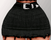 Black Denim Mini Skirt S