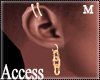 A. Gold Chain Earrings M
